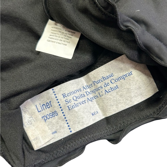 HOBIE womens black hipster ruffle scalloped trim cheeky bikini swim bottoms NWT - Picture 8 of 8